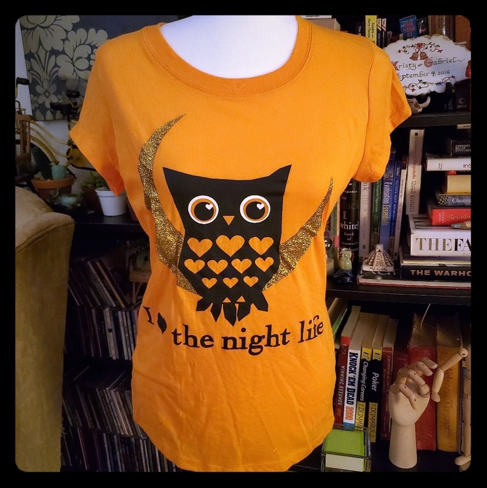 Graphic Tee with Sparkles NWOT